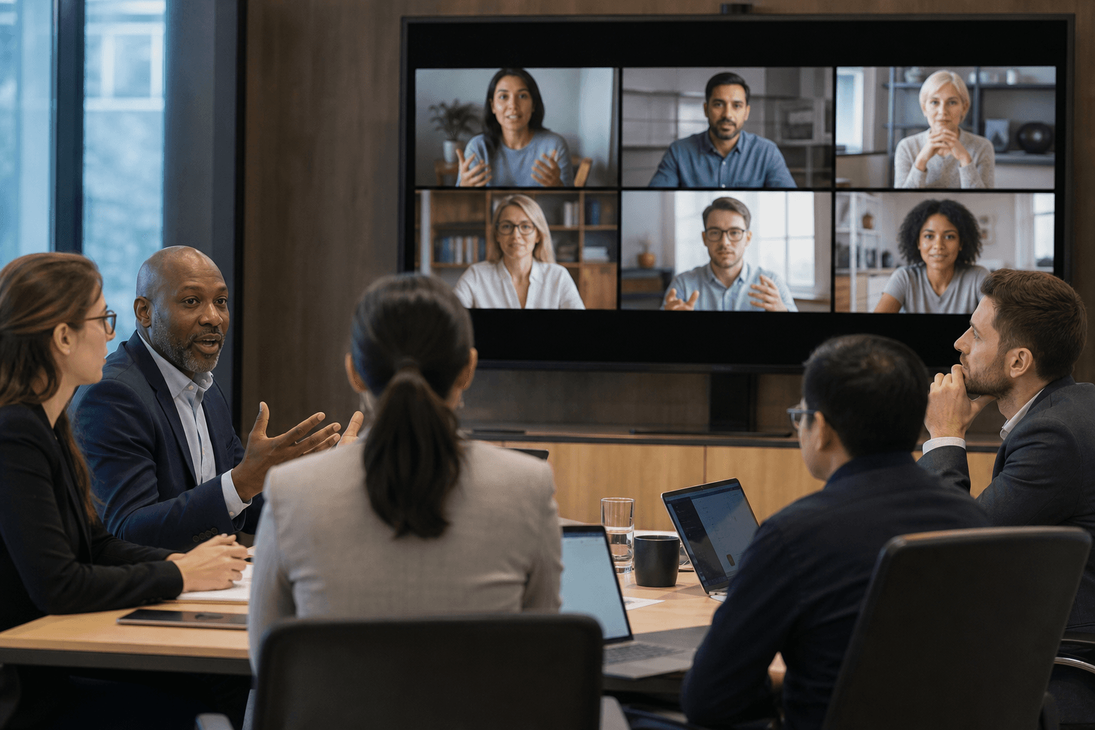 Mixed cohort in a hybrid executive and technical learning session