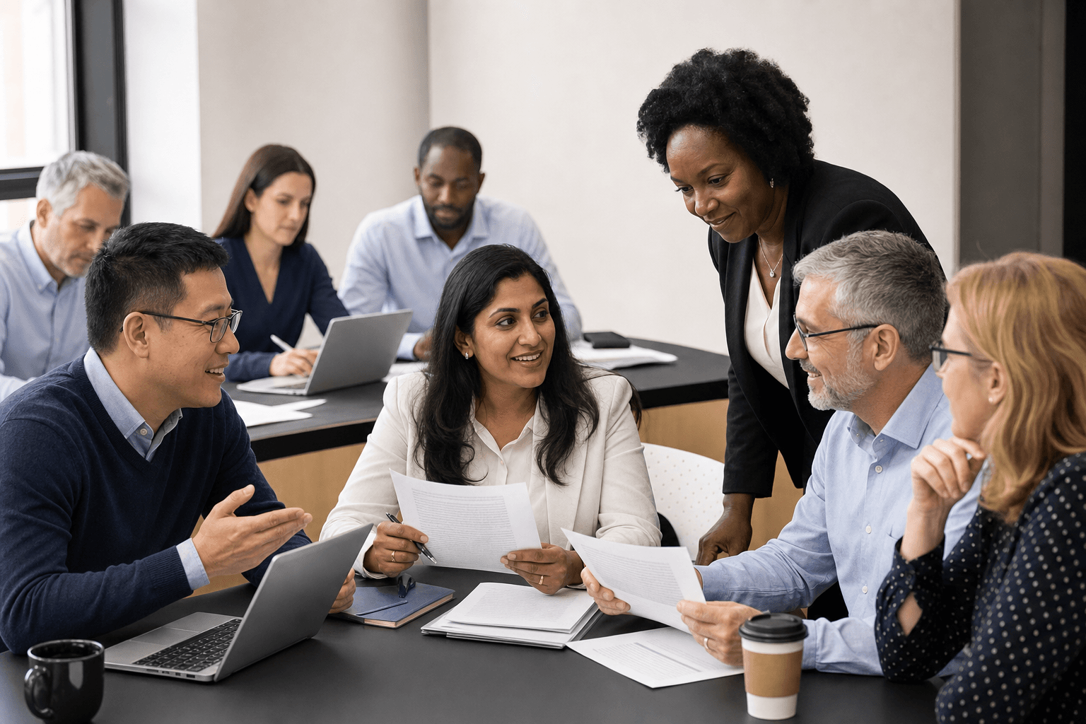 Academic researchers in a grant writing and publication skills workshop